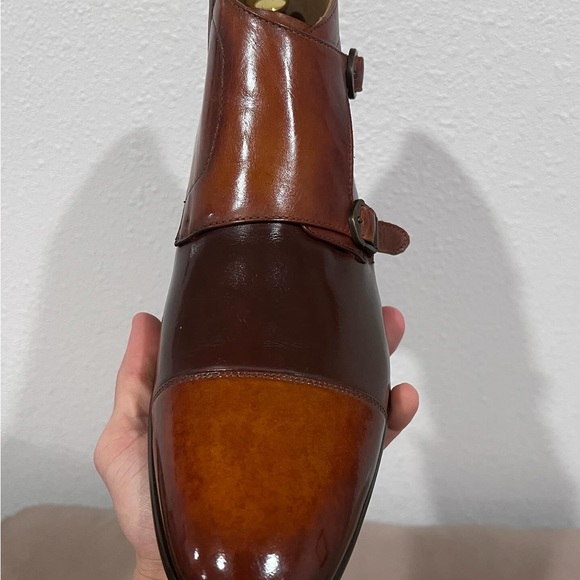 Aldo double monk strap boots. Custom patina - Picture 2 of 4